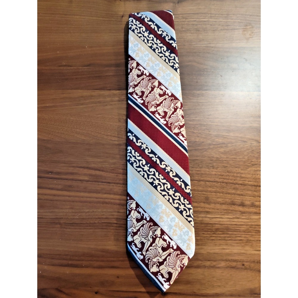 Vintage Necktie New Look by Leonardo Terylene Fabric Woven‎ Mythological Figures